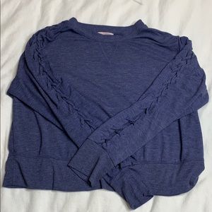 Victoria Secret Braided Sleeve Pullover